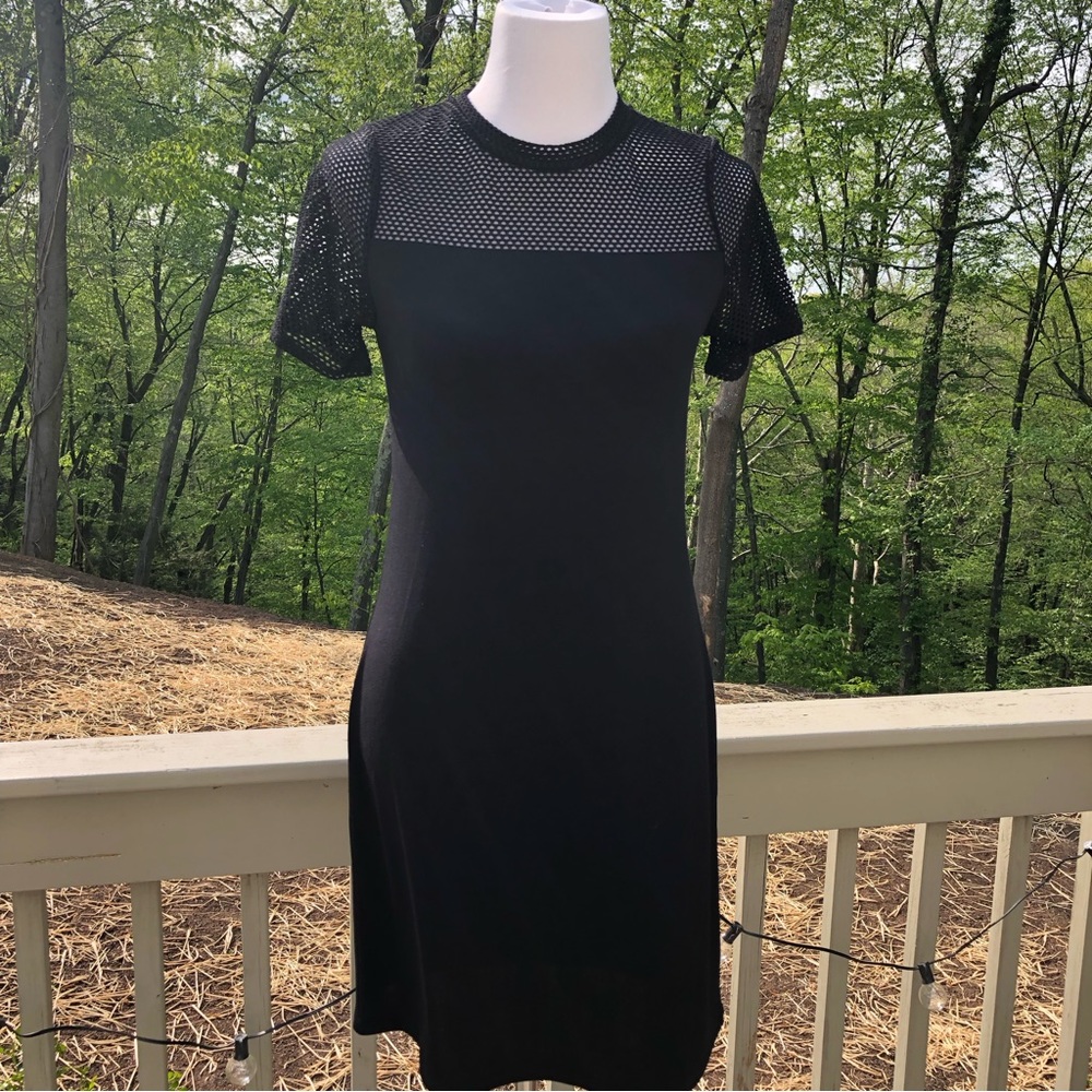 Michael Kors Black Mesh Inset Dress